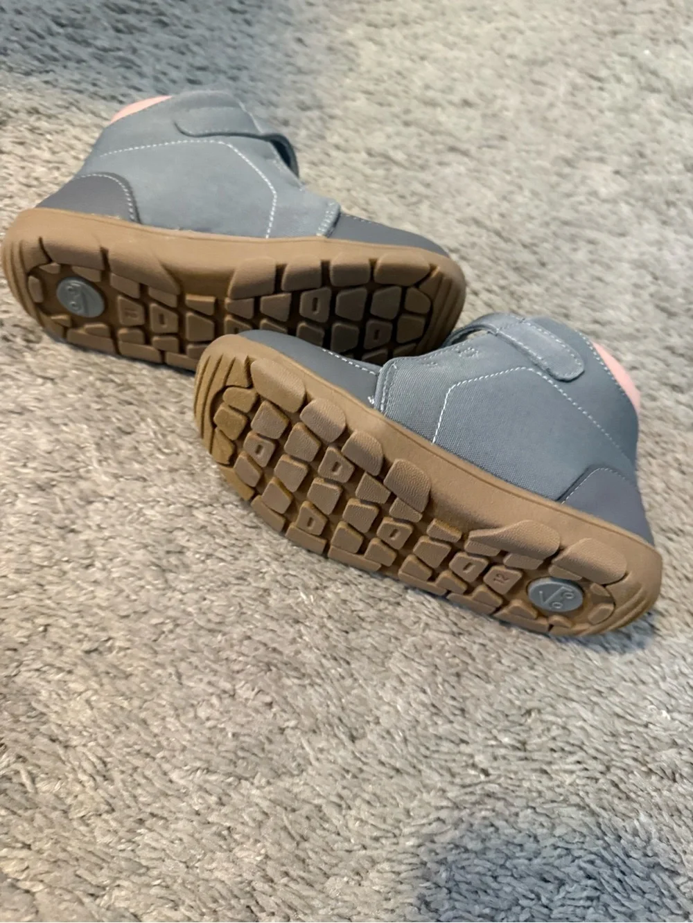 See Kai Run Kids Gray and Pink High-Top Sneakers 12 toddler NWOT